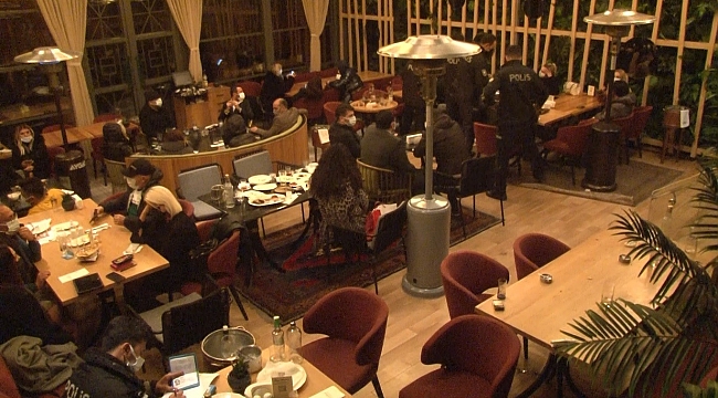 Nişantaşı’nda korona virüse rağmen gece açık olan ünlü restorana polis baskını