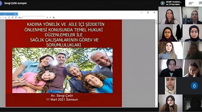 OMÜ'de hemşirelere 'şiddetin' hukuksal boyutu anlatıldı