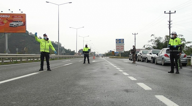 Ordu'da trafiğe sıkı kontrol