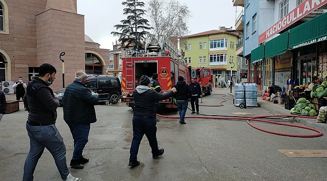 Osmancık'ta market yangını