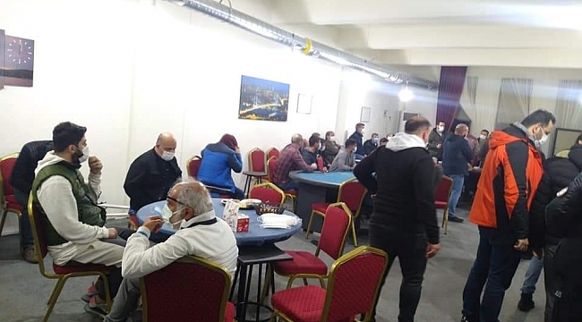Otelin restoranında kumar oynayan 23 kişi yakalandı