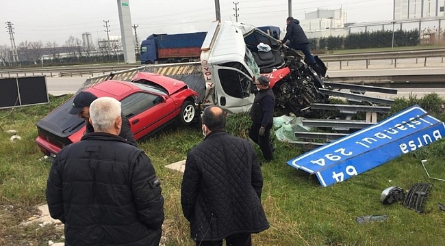 Oto kurtarıcı kaza yaptı: 1 yaralı