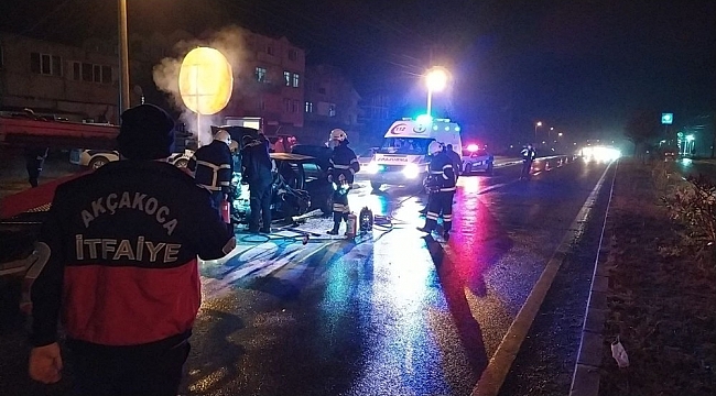 Otomobil tıra arkadan çarptı: 1 ağır yaralı