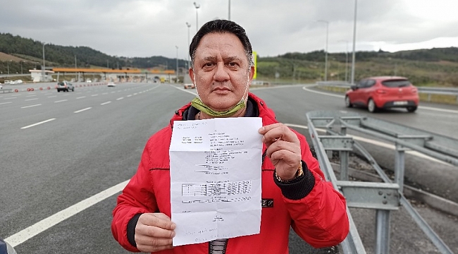 Otoyol geçiş ücretini ödemeyi unutunca icralık oldu