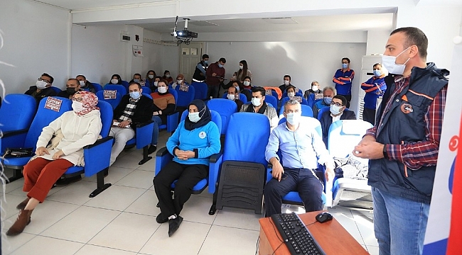 Pamukkale Belediyesi personelini afetlere karşı hazırlıyor