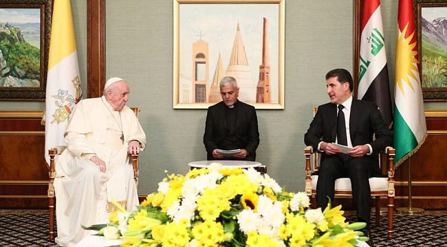 Papa Francis Erbil'de IKBY yetkilileri ile görüştü