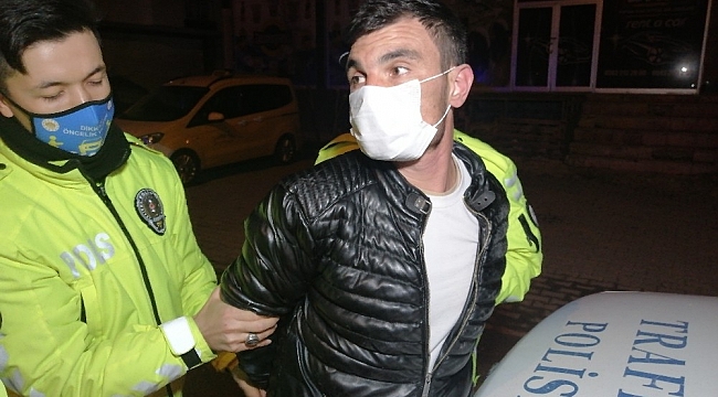 Polisten kaçan alkollü sürücü ve arkadaşı: "Biz eczaneden geldik"