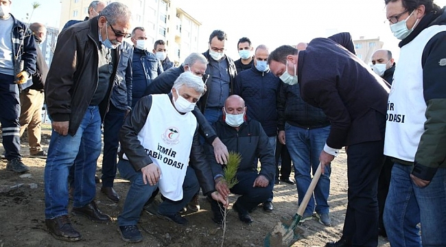 Sağlık çalışanlarının ismi Sağlık Emekçilerine Saygı Anı Ormanında yaşatılacak
