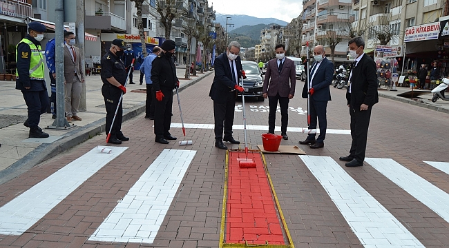 Salihli'de 'Kırmızı çizgi' çekildi