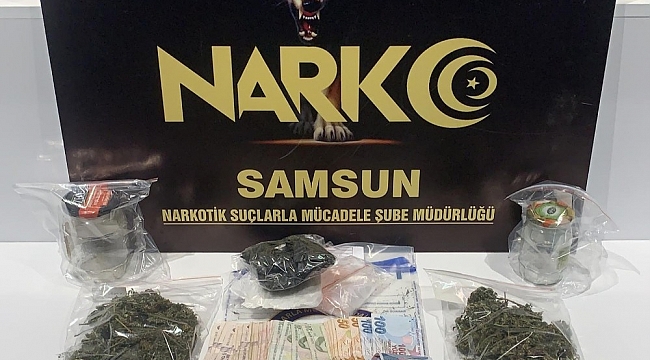Samsun'da 2 kişi uyuşturucu ticaretinden gözaltında