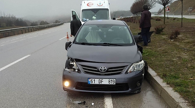 Samsun'da trafik kazası: 1 yaralı