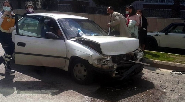Samsun'da trafik kazası: 2 yaralı