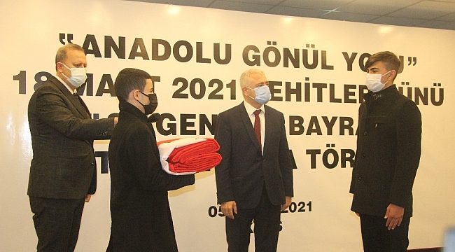 Şanlı Türk bayrağı Kilis'ten Çanakkale'ye uğurlandı