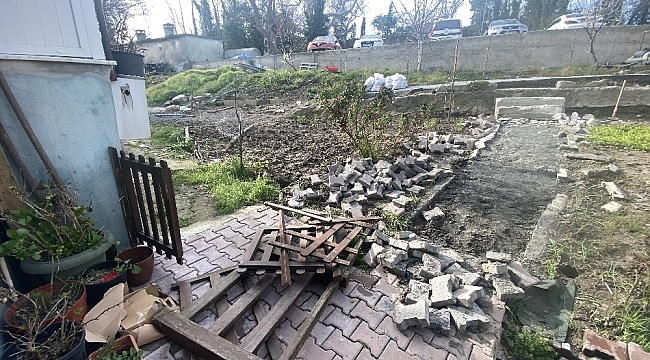 Sarıyer Belediyesi'nden "balyozlu bahçe operasyonu" kamerada
