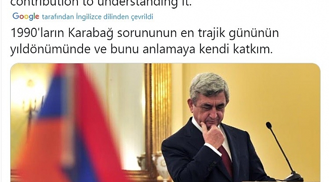 Sarkisyan, Hocalı Katliamı'nı kabul etti