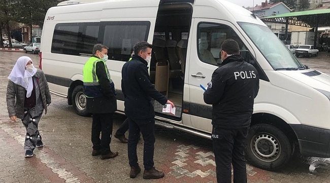 Servis araçları ve işyerleri denetlendi