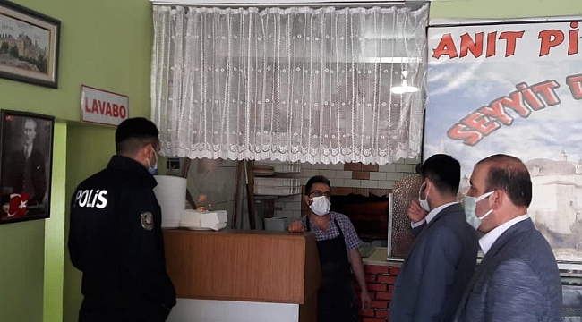 Seyitgazi'de Korona virüs denetimi