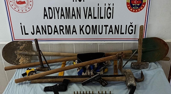 SİT alanında kaçak kazı yapanlara suçüstü