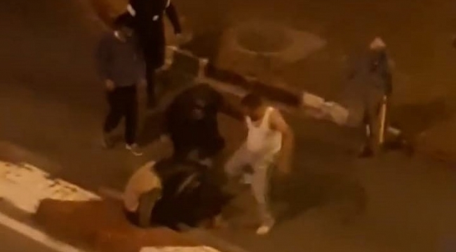 Sokak ortasında bayıltan dayak