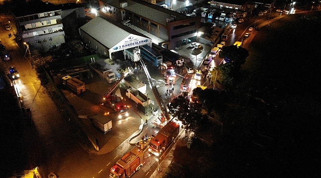 Sultanbeyli'de fabrika yangını
