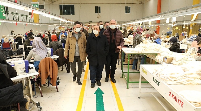 Suluova OSB'de korona denetimi