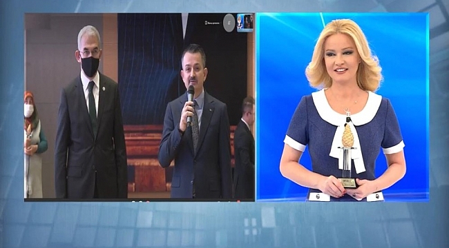 Tarım ve Orman Bakanı Pakdemirli'den Müge Anlı'ya anlamlı ödül