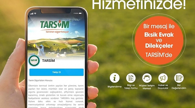 TARSİM BİP Danışma Hattı üretici ve yetiştiricinin hizmetinde