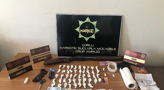 Tekirdağ'da uyuşturucu operasyonu: 3 gözaltı