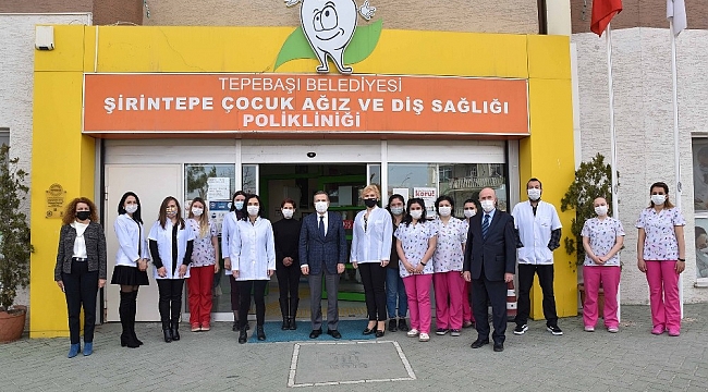 Tepebaşı'nda çocuklar sağlıkla gülümsüyor
