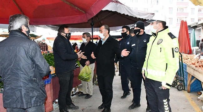 Terme'de korona denetimleri arttırıldı