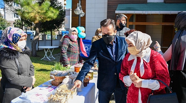 Tuzla'da Kadınlar Günü'nde kadınlara özel destek çarşısı