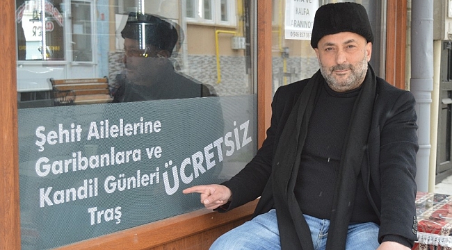 Ücretsiz tıraş yapmak isteyenler yarın bu kuaförde bekleniyor