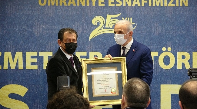Ümraniye'de 'Hizmette 25. Yıl Hizmet Beratı Töreni' yapıldı