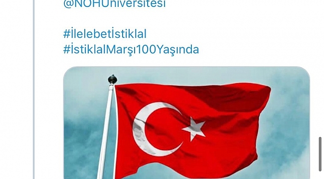 Üniversiteler, 'İstiklal Marşı Zinciri' etkinliğinde birlik oldu