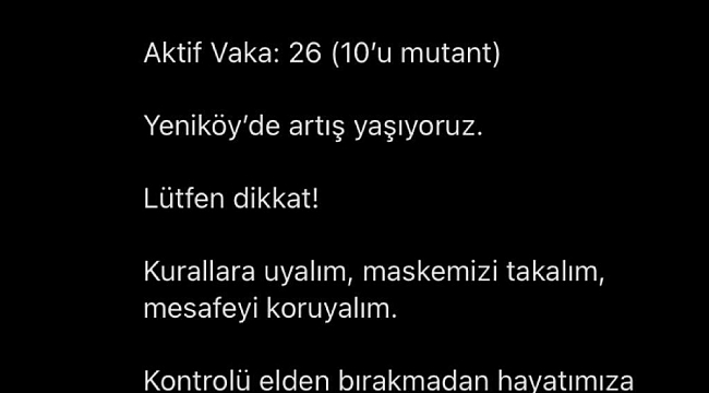 Vaka sayılarının sıfırlandığı ilçeydi, mutant virüs vakası çıktı