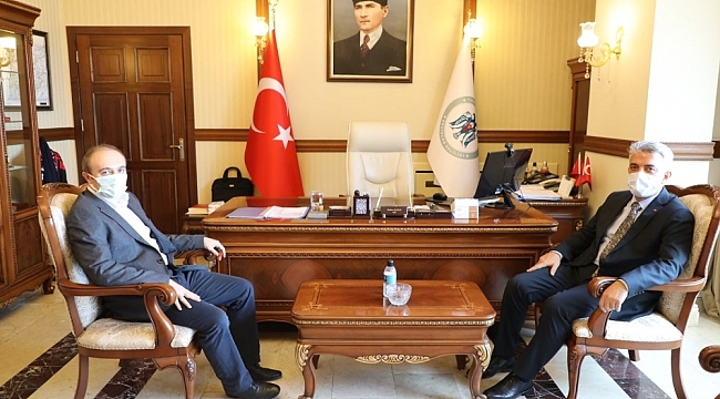 Vali Epcim'den Vali Makas'a ziyaret