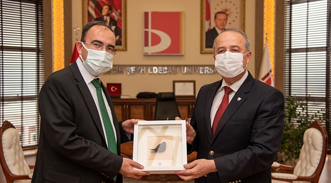 Vali Yardımcı Taşdöğen'den Rektör Beydemir'e veda ziyareti