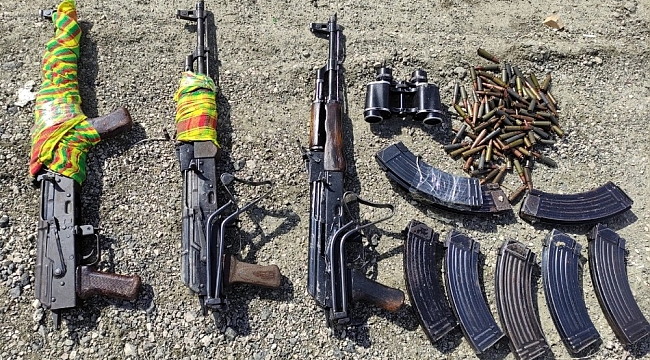 Van'da PKKKCK terör örgütüne ait silah ve mühimmat ele geçirildi