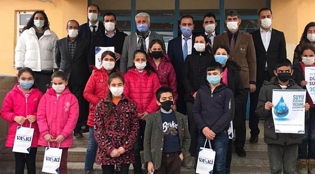 VASKİ, depremden etkilenen öğrencileri unutmadı