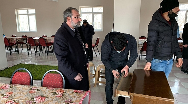 Yıldırım, köy taziye evini donamını yaptı