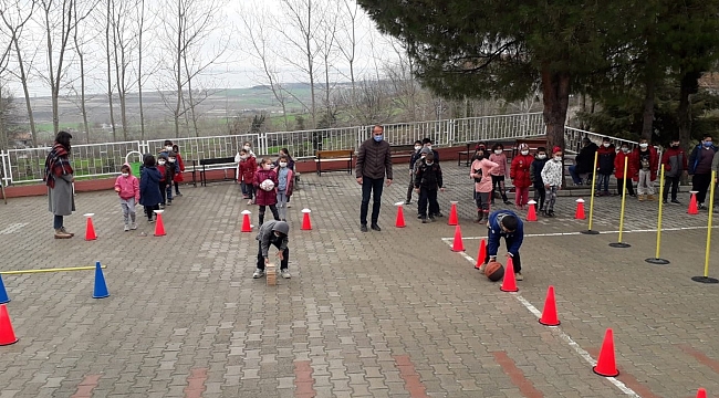 Alaçam'da okullarda spor şenliği