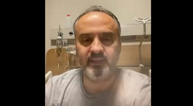 Alinur Aktaş, hastaneden video paylaştı