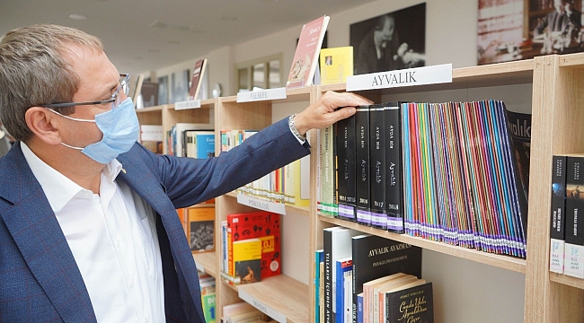 Ayvalık'ta sesli kütüphane kuruldu