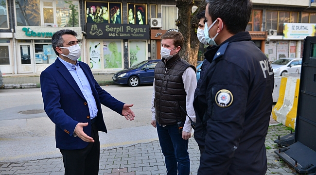 Başkan Yılmaz’dan görev başındaki polislere sürpriz ziyaret