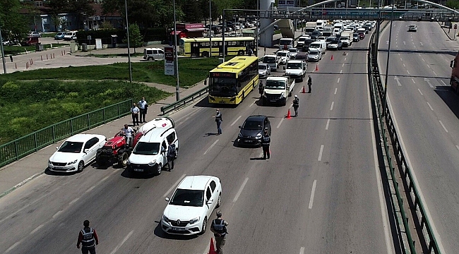 Bursa'da 85 ayrı noktada 750 polis göz açtırmadı