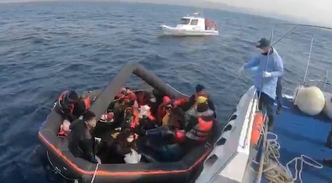 Çanakkale açıklarında 27 mülteci kurtarıldı