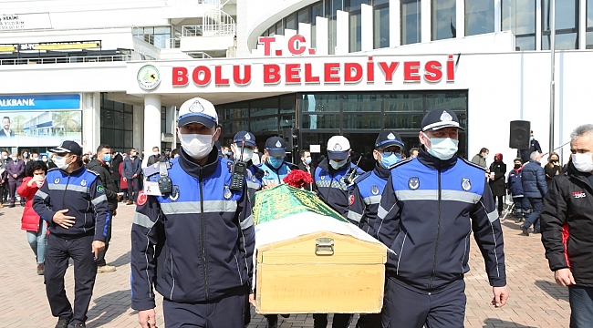 Görevi başında kalp krizi geçiren belediye çalışanı defnedildi