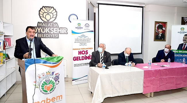 Gürkan, Melekababa sakinleriyle bir araya geldi