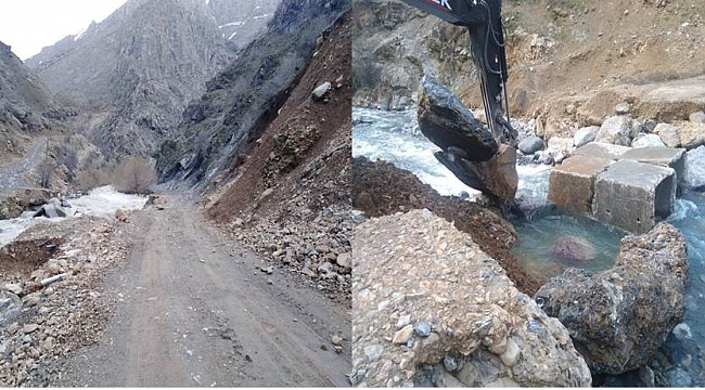 Hakkari'de selin izleri silinmeye çalışıyor