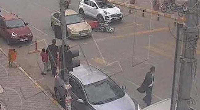 Iğdır'da motorlu kurye ölümden döndü